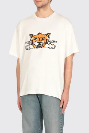 Kenzo T-shirt in cotone con stampa Tiger