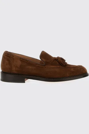 TRICKERS Mocassino in camoscio con nappa