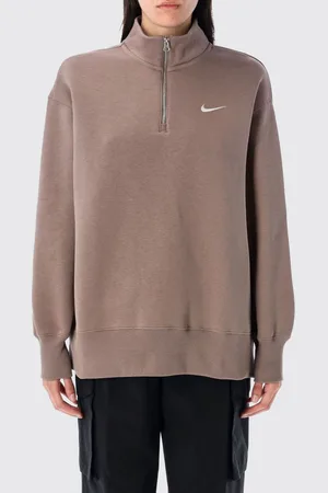Nike Felpa a collo alto in misto cotone con logo