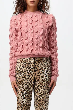 Moschino Maglione in misto lana con mini rouches