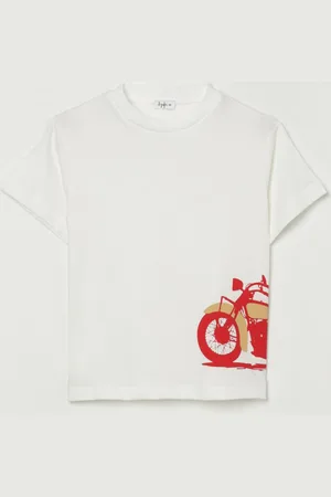 Il gufo T-shirt in cotone con stampa grafica