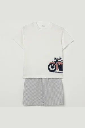 Il gufo T-shirt in cotone con stampa grafica