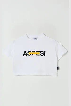 Aspesi T-shirt crop con logo
