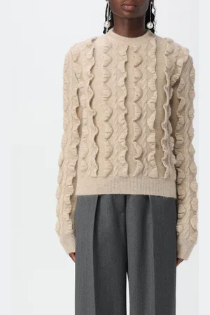 Moschino Maglione in misto lana con mini rouches