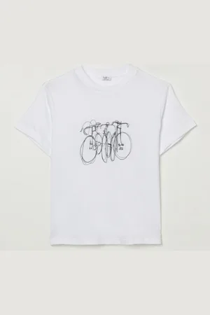Il gufo T-shirt in cotone con stampa
