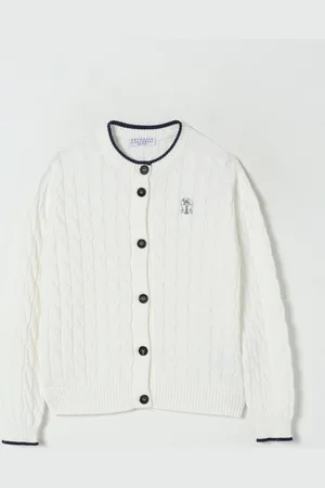 Brunello Cucinelli Cardigan a girocollo con logo