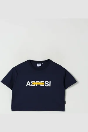Aspesi T-shirt crop con logo