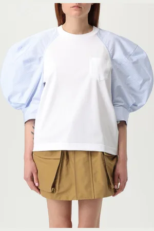 SACAI T-shirt con maxi maniche a palloncino