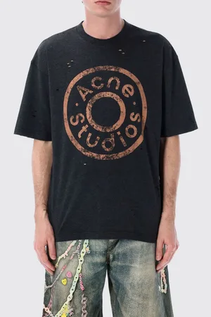 Acne Studios T-shirt in misto cotone con logo