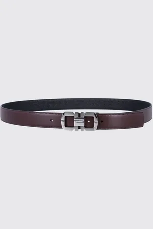 Salvatore Ferragamo Cintura Gancini reversibile in pelle
