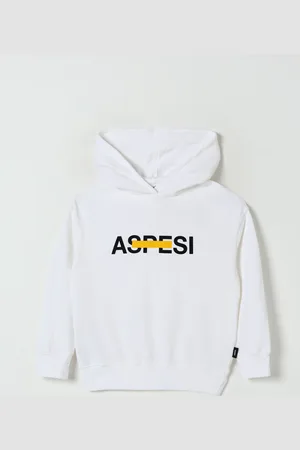 Aspesi Felpa con cappuccio e logo in cotone