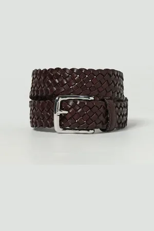 Ralph Lauren Cintura in pelle intrecciata