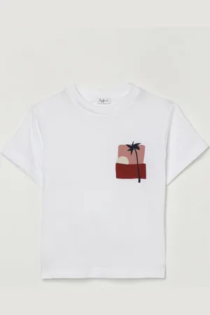 Il gufo T-shirt in cotone stampata