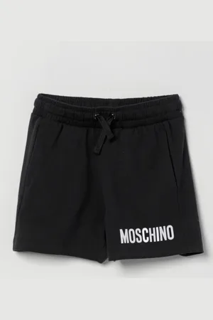 Moschino Pantaloncino jogging in cotone con maxi logo