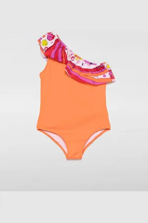 Puccini Costume da bagno intero in nylon con balza