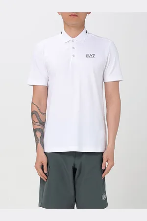 EA7 Polo in cotone con logo