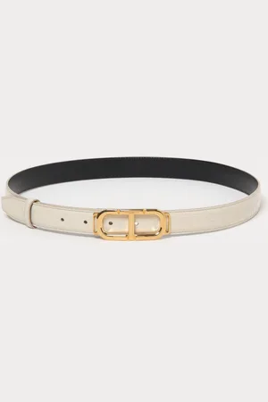 Tom Ford Cintura Oval T in pelle stampa cocco
