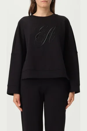 Emporio Armani Felpa a girocollo con logo ricamato