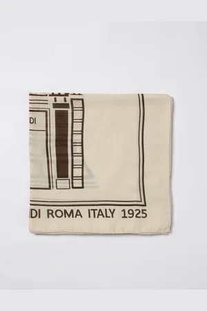 Fendi Scialle in misto cotone con stampa Palazzo