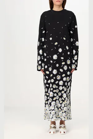 Moschino Abito in cotone con stampa floreale