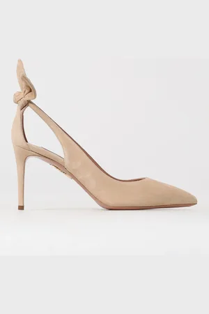 Aquazzura Décolleté Bow Tie in camoscio
