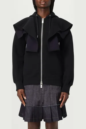 SACAI Felpa con zip e cappuccio