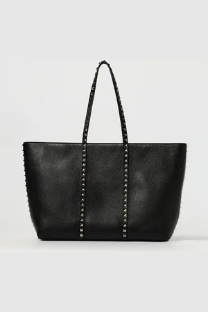 VALENTINO GARAVANI Borsa Rockstud in pelle a grana