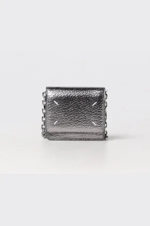 Maison Margiela Portafoglio in pelle a grana laminata