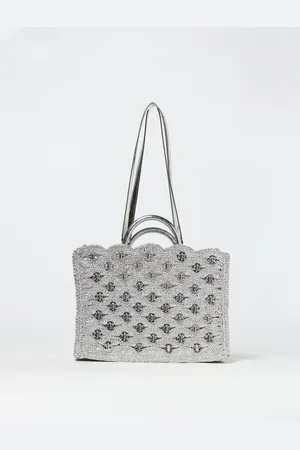Paco rabanne Collana in maglia di alluminio e resina con strass