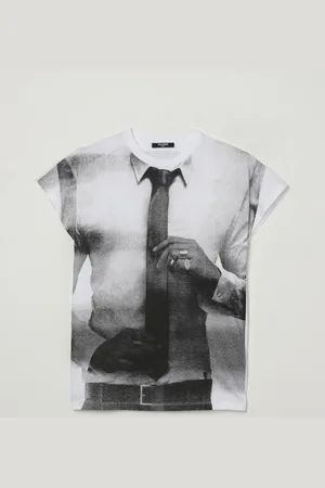 Balmain T-shirt stampata in cotone