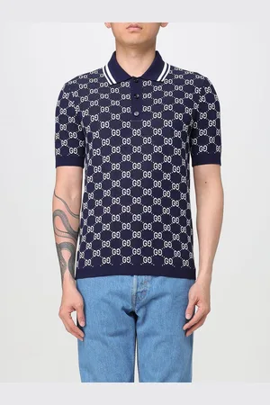 Gucci Polo in maglia di cotone GG