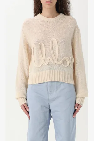 Chloé Maglia a girocollo con maxi logo