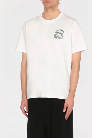Casablanca T-shirt in cotone con logo posteriore