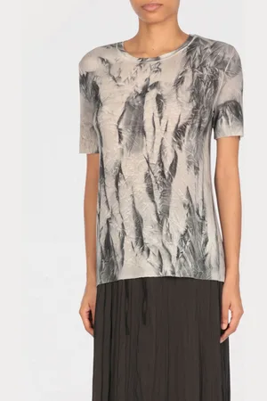 AVANT TOI T-shirt in misto seta stampata