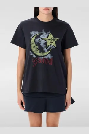 Ganni T-shirt in cotone organico con logo