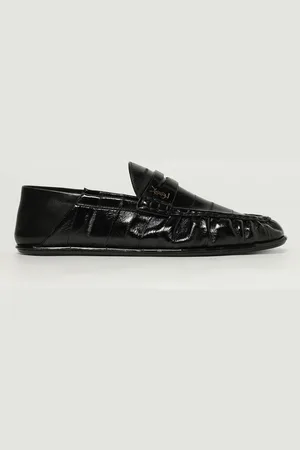 Saint Laurent Mocassino in pelle stampa cocco
