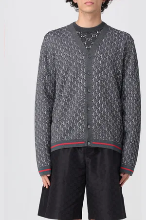 Gucci Cardigan GG Supreme in lana e seta