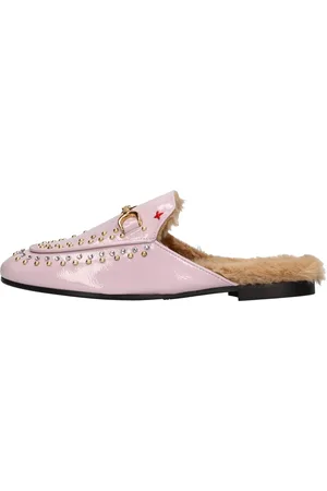 Parisienne Sabot in pelle strass e borchie