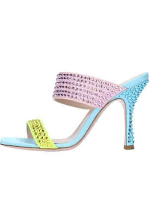 GEDEBE Mules modello HELENA in raso e strass