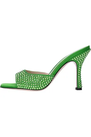 GEDEBE Mules modello DITA 95 in raso e strass