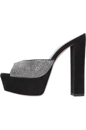 GEDEBE Mules modello JERY in camoscio e strass