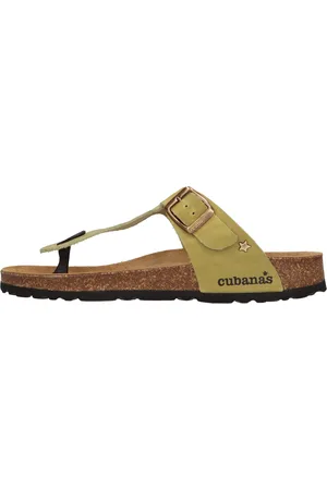 Cubanas Mules infradito in pelle