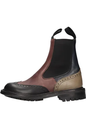TRICKERS Stivaletti Beatles in pelle e tessuto