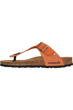 Cubanas Mules infradito in pelle