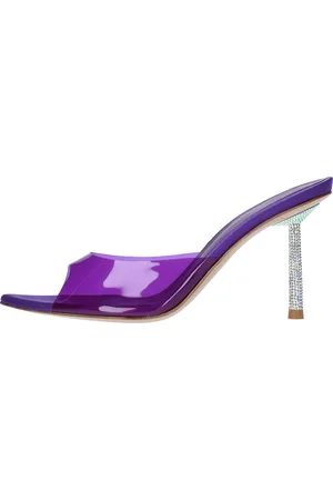 Lesilla Mules in pelle e PVC