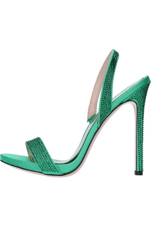 GEDEBE Sandali modello SANDRA in raso e strass