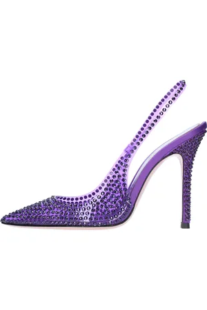 GEDEBE Décolleté Slingback modello STELLA 105 in raso jelly e strass