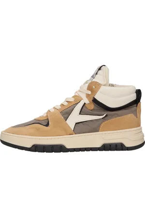 Archivio 22 Sneakers alte in camoscio e tessuto