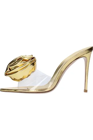 Lesilla Mules in pelle e PVC