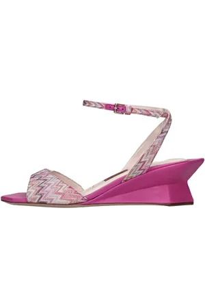 Missoni Zeppe in pelle e tessuto zig zag